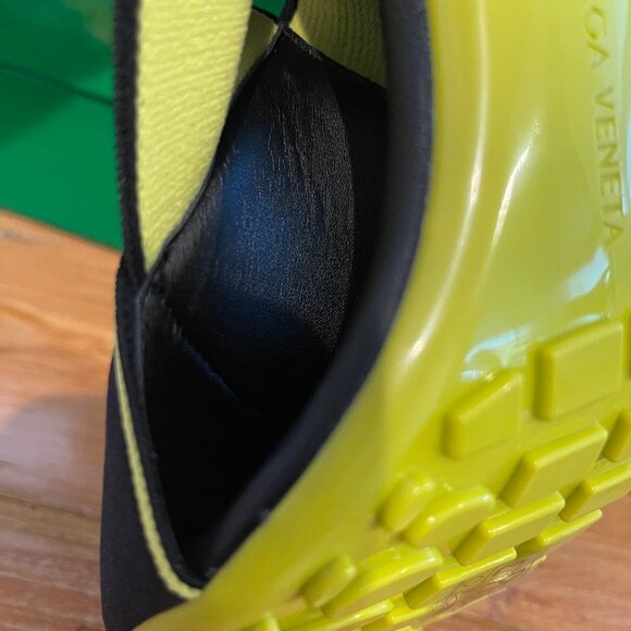 BOTTEGA VENETA BLACK ‘FLEX’ HEELED SANDALS, all sizes - Picture 16 of 16